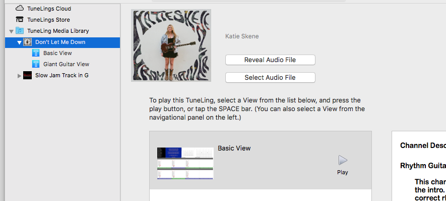 In-App HELP TuneLings and Audio Files A TuneLing's Overview